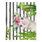 Cute Watercolor Llama | Floral Cactus & Stripes