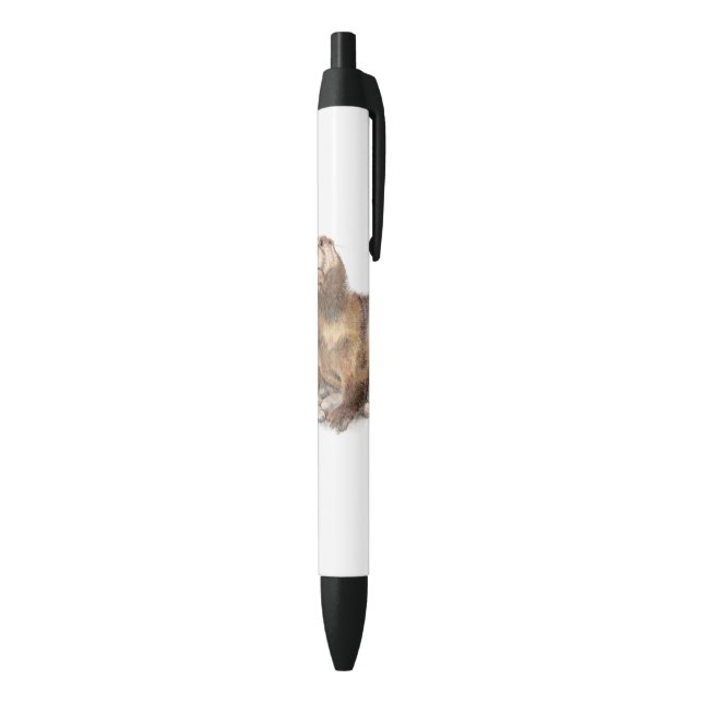 Cute Watercolor Otter Wildlife Animal art Pen (Bottom (Vertical))
