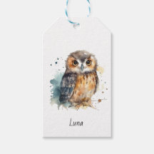 Cute Watercolor Owl, custom