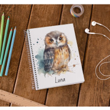 Cute Watercolor Owl, custom