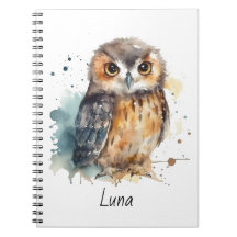 Cute Watercolor Owl, custom