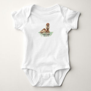 Cute Watercolor Paddle paddle quote Baby Duck Bodysuit