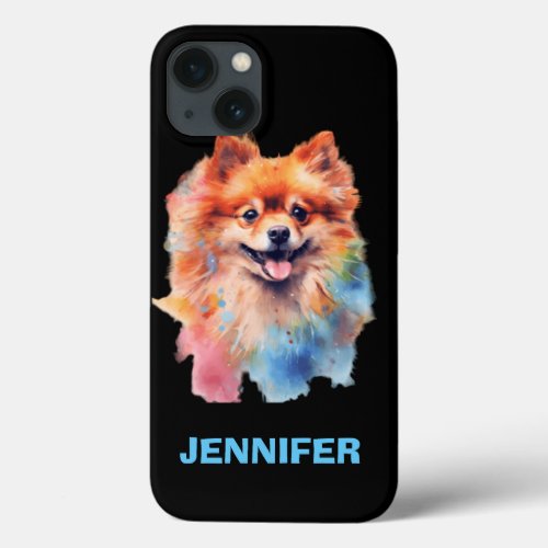 Cute watercolor Panamanian puppy dog lover iPhone 13 Case