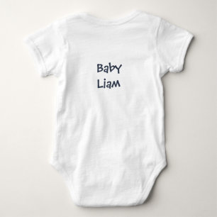 Cute Watercolor Penguin Reading Book Baby Bodysuit