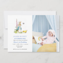 Cute Watercolor Peter Rabbit 1st birthday