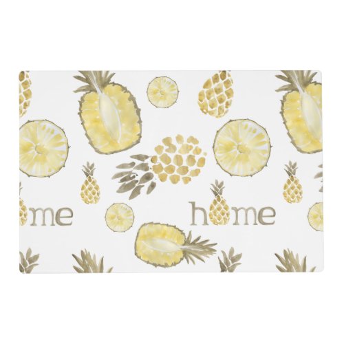 Cute Watercolor Pineapple  Placemat
