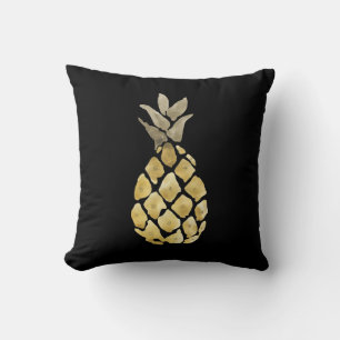 Cute Watercolor Pineapple  Throw Pillow