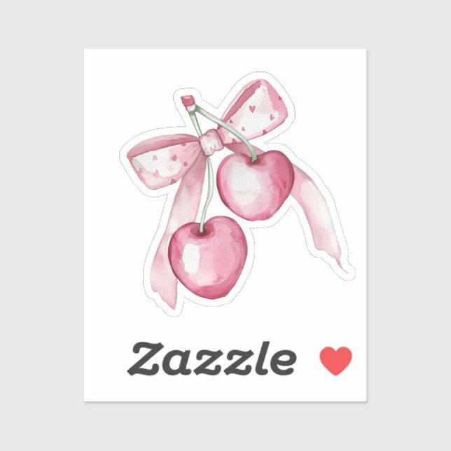 Cute Watercolor Pink berries girly  Sticker (Sheet)
