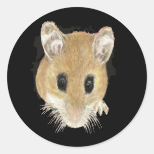 Cute Watercolor Pocket Mouse Sticker