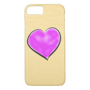 Cute Watercolor Purple Heart iPhone 8/7 Case