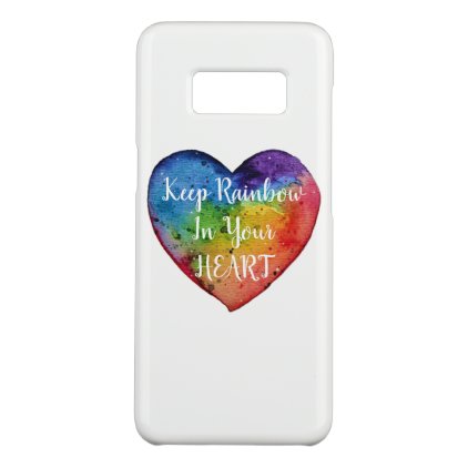 Cute Watercolor Rainbow Heart Case-Mate Samsung Galaxy S8 Case