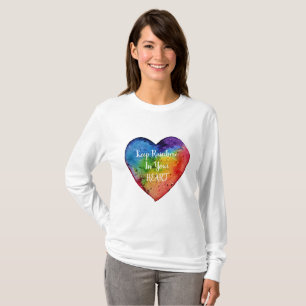 Cute Watercolor Rainbow Heart T-Shirt