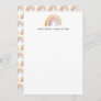Cute Watercolor Rainbow Personalized Stationery Note Card