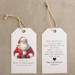 Cute Watercolor Santa Claus Personalized Christmas Gift Tags<br><div class="desc">Add a charming, festive touch to your holiday presents with our Cute Watercolor Santa Claus Personalized Christmas Gift Tags! Featuring an adorable, hand-painted Santa Claus design, these tags bring a whimsical and joyful feel to your gift-giving. The delicate watercolor illustration captures the magic of the season, making each tag a...</div>