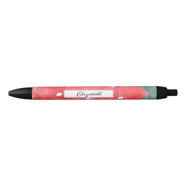 Cute Watercolor Strawberry Pen (Front)