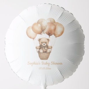 Cute Watercolor Teddy Bear Balloon