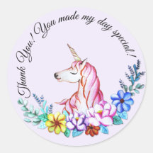 Cute Watercolor Unicorn with Florals