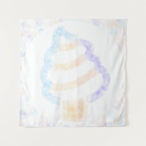 Cute Watercolor Vanilla Ice Cream Tapestry