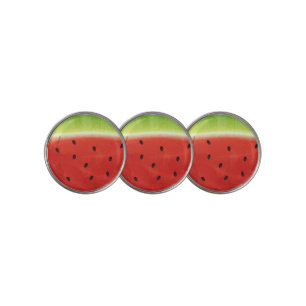 Cute Watercolor Watermelon Giant funny slice Golf Ball Marker