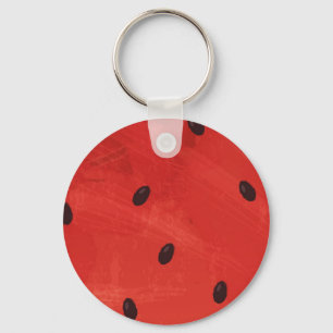 Cute Watercolor Watermelon Giant funny slice Keychain