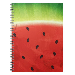 Cute Watercolor Watermelon Giant funny slice Notebook