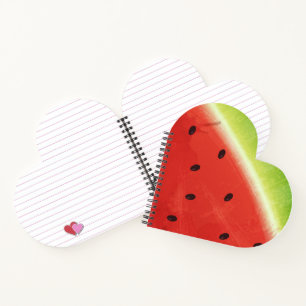 Cute Watercolor Watermelon Giant funny slice Notebook