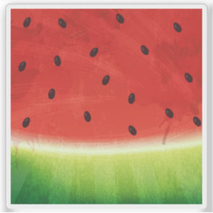 Cute Watercolor Watermelon Giant funny slice Sticker
