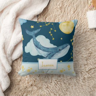 Cute Watercolor Whale 