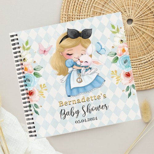 Cute Watercolor Wonderland Baby Shower Guest Book