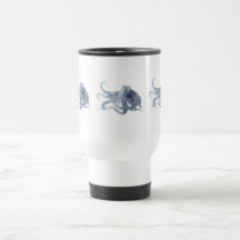 Cute watercolour Octopus Reusable coffee cup