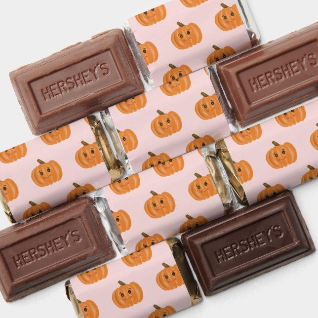 Cute Watercolour Pumpkin  Hershey's Miniatures (Assorted)