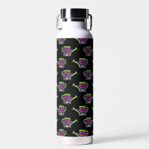 Cute Watering Can with Flowers Bouquet Water Bottle