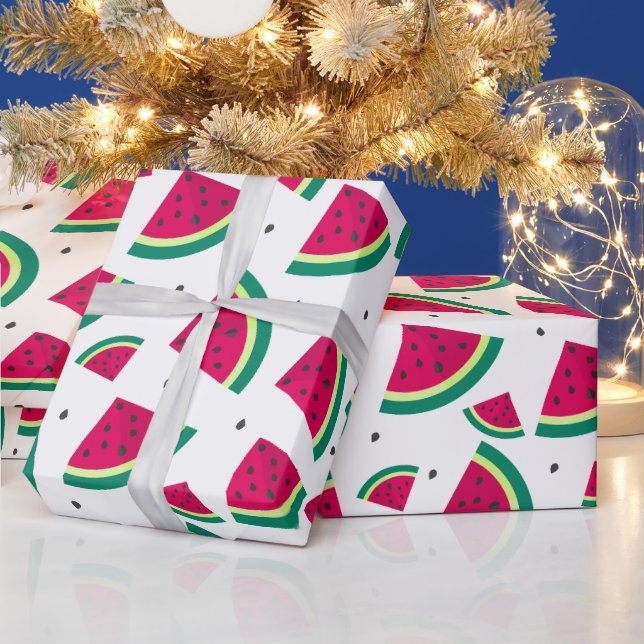 Cute  Watermelon 1st Birthday Party  Wrapping Paper (Holidays)