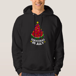 Cute Watermelon Christmas In July Summer Beach Xma Hoodie