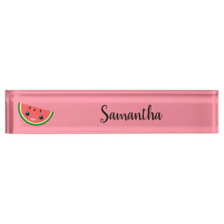Cute Watermelon Desk Name Plate