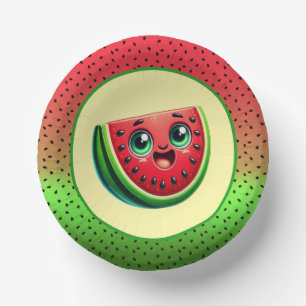 Cute watermelon Festival party Paper Bowls