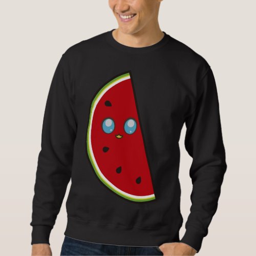 Cute Watermelon For Men Women Summer Food Fruit Sweatshirt