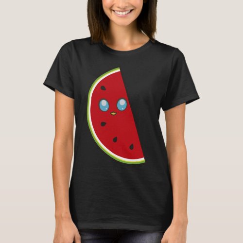Cute Watermelon For Men Women Summer Food Fruit T_Shirt