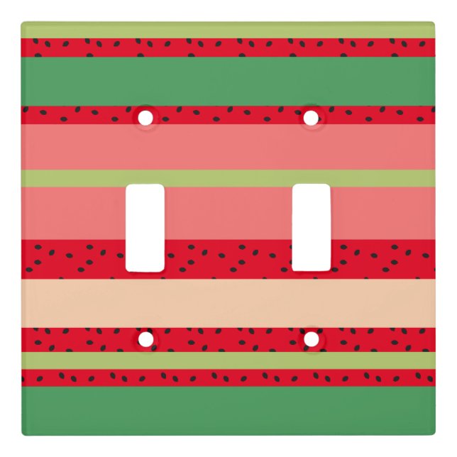 Cute Watermelon Fruit Kitchen Light Switch Cover (Front)