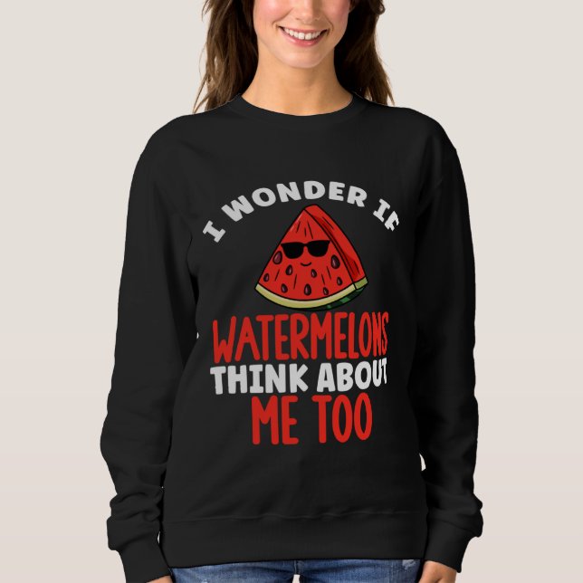Cute Watermelon Fruit Melon  Summer for Men Women  Sweatshirt (Front)