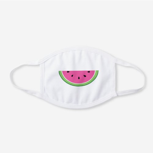Cute Watermelon Funny Summer Smile Kids White Cotton Face Mask