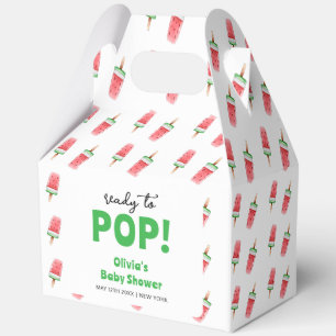 Cute Watermelon Ice Cream Popcicle Baby Shower Favor Boxes