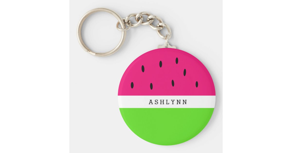 Cute Watermelon Keychain Zazzle
