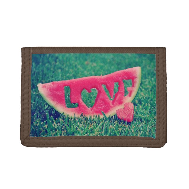 Cute Watermelon "Love" Wallet (Front)