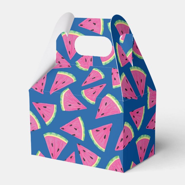Cute watermelon pattern favor boxes (Front Side)