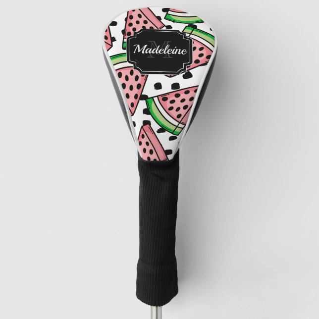 Cute Watermelon Pattern Golf Head Cover (Front)