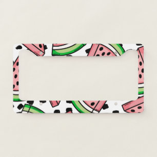 Cute Watermelon Pattern License Plate Frame