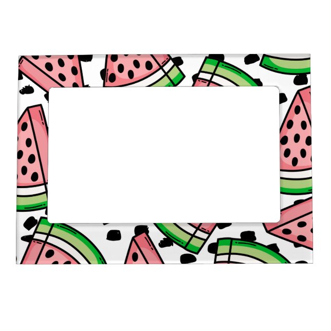 Cute Watermelon Pattern Magnetic Frame (Front)