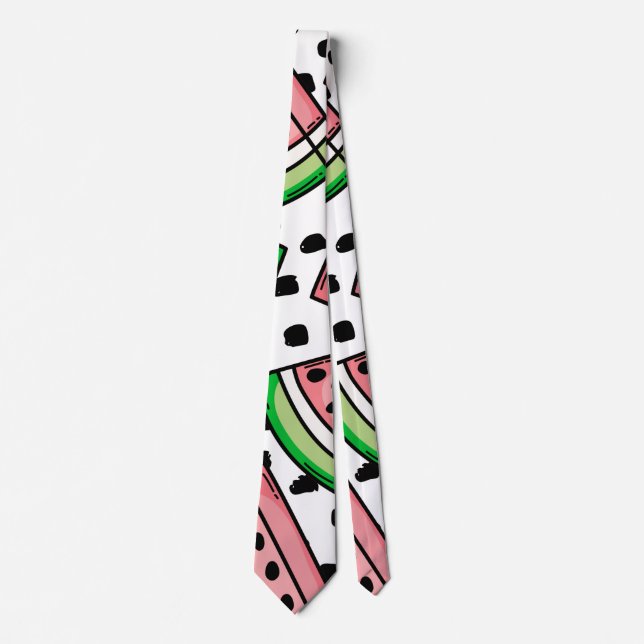 Cute Watermelon Pattern Neck Tie (Front)