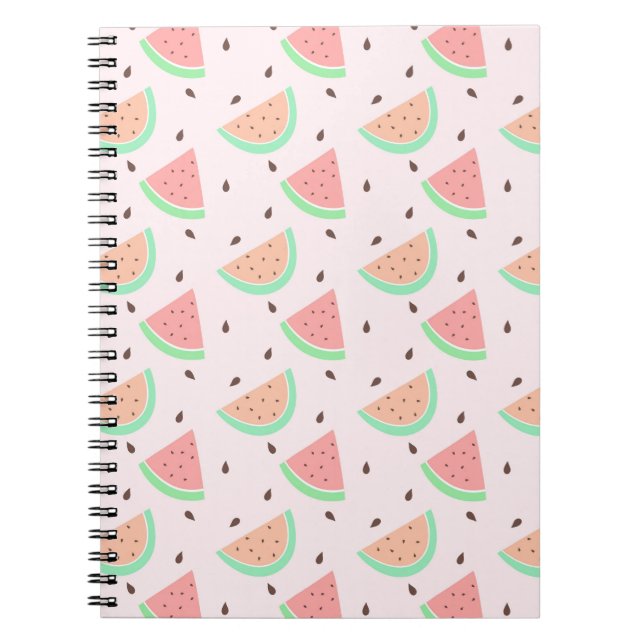 Cute Watermelon Pattern Notebook (Front)